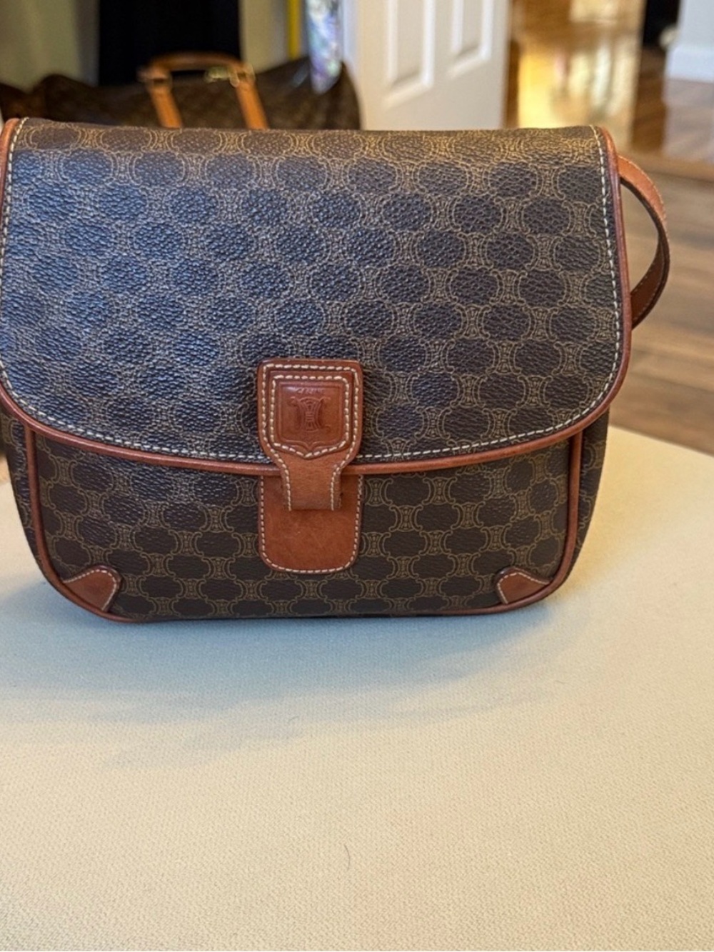 Vintage Celine Macadam Triomphe Crossbody bag